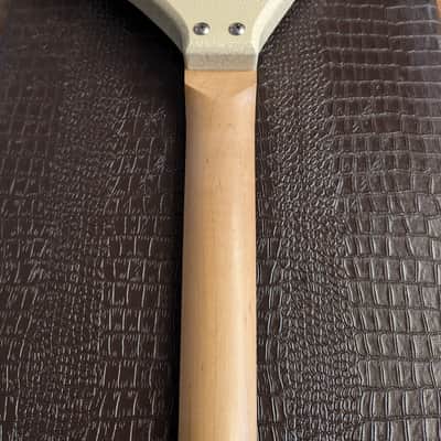 Jerry Jones Electric Sitar Guitar Harder To Find Gator White Crackle W/OHSC CLEAN! USA image 13