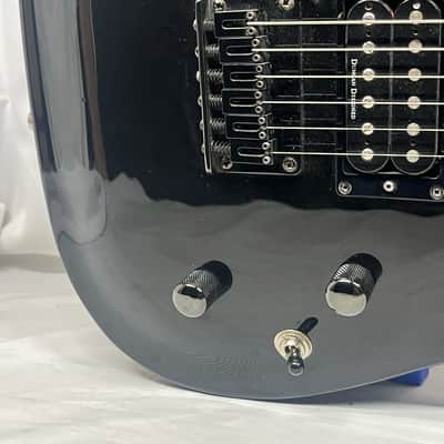 Squier Double Fat Telecaster tele Deluxe 2002 Electric Guitar - Black Metallic image 5