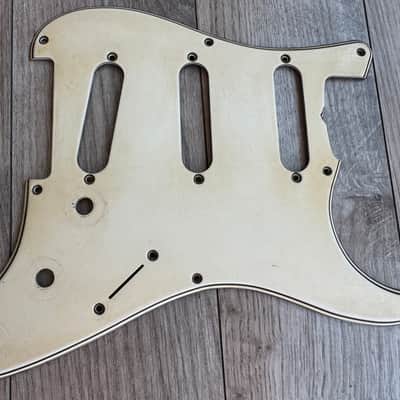 8 Hole 50's Fender Stratocaster 56 Vintage Pickguard Celluloid / Nitrate White / Cream 54 thru 58 RI image 2