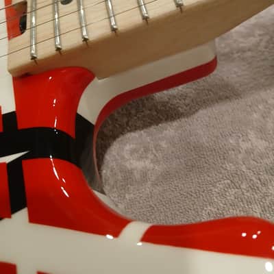 EVH Striped Series Electric Guitar 2013 - Present - Red/Black/White image 6