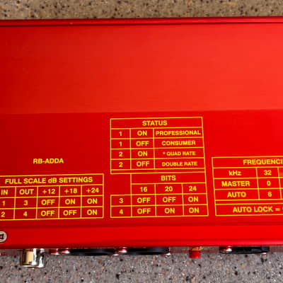 Sonifex RB-ADDA Analogue to Digital Converter 2000s - Red Metal image 4