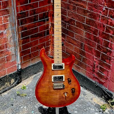 PRS Custom 24 Wood Library Edition 2018 - stunning Flamey Autumn Sky'burst w/Flamey Maple Neck ! image 2