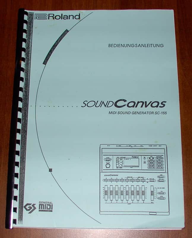 Roland SC-155 Owner's manual in German/Deutsch - Bedienungsanleitung SC155 image 1