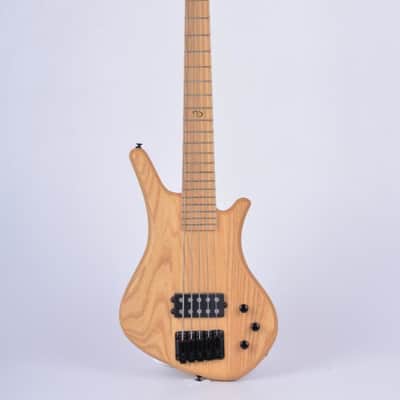Dean Sledgehammer 5 string bass 2000's Natural Ash image 1