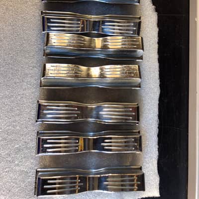 8 Complete Sets of Ludwig WFL Tension Rods & Claws & Lug Casings Club Date 1950s - 1960s - Nickel image 1