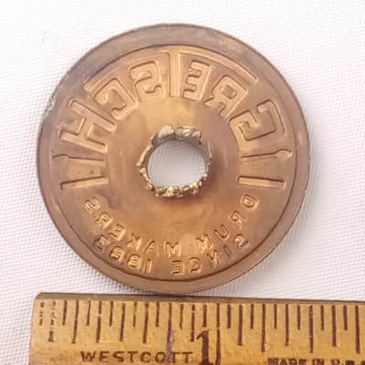 *Gretsch 60s Snare Drum Round Badge Thick Sticks+Grommet Vintage Renown Brooklyn image 2