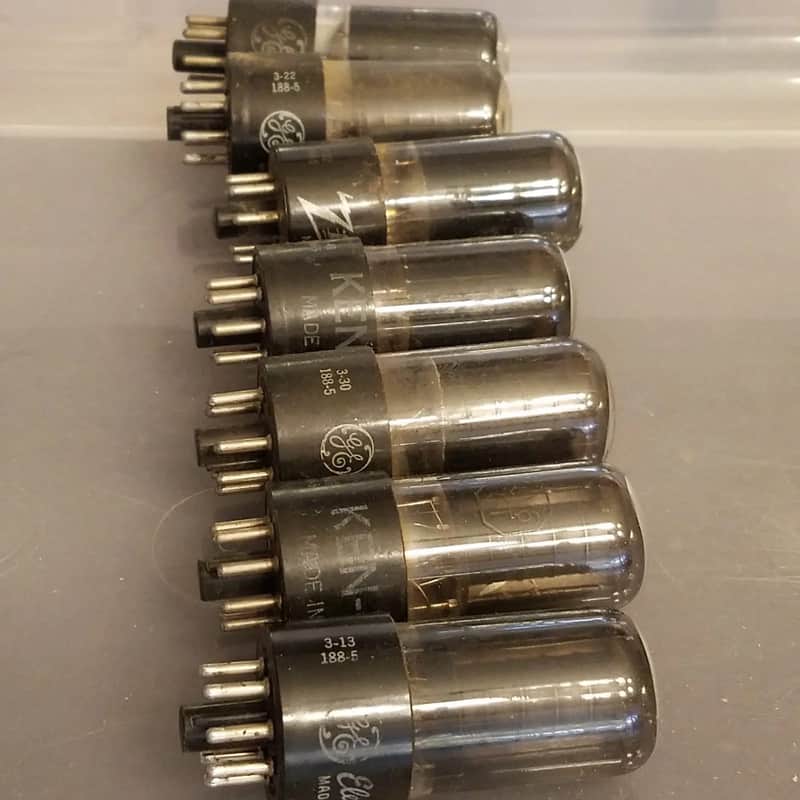 Ken-Rad Matched Pair (2) 6V6GT Beam Power tNOS AT1000 TESTED Vacuum Tube greyglass 188-5 6V6 Audio 1945-1958 image 1