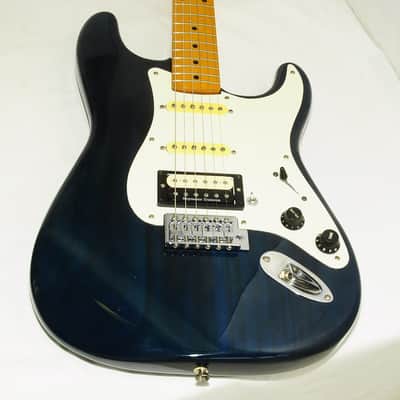 Good Fender Japan Stratocaster N Serial Electric Guitar Dark Blue Ref No.5501 image 2