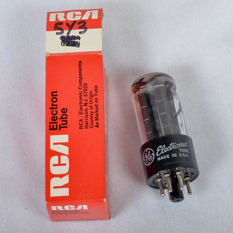 Vintage GE 5Y3GT Rectifier Tube – Made in USA – Strong Testing image 1
