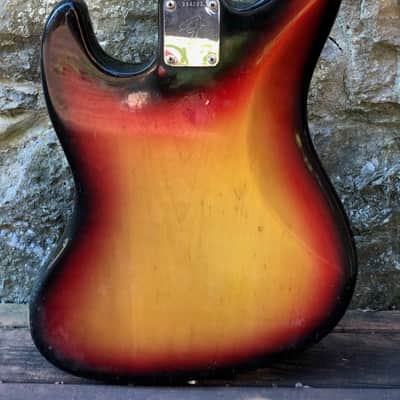1972 Fender Jazz Bass Sunburst image 4