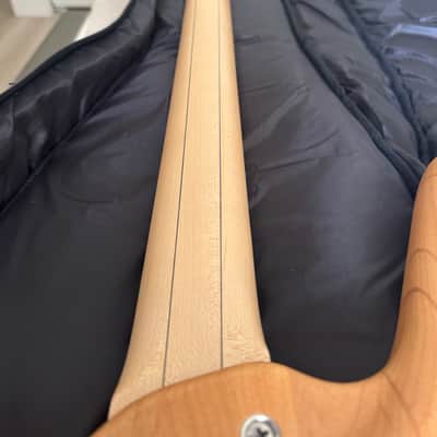 Warwick RockBass Corvette Basic Bass Guitar - Natural 4-string Electric Bass with Alder Body, Maple Neck, Wenge Fingerboard, and 2 Single-coil Pickups - Natural Corvette Basic Bass 2024 - Natural image 11