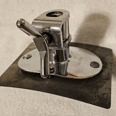Rogers Swiv-o-matic Bassdrum/Tom Mount ~1960's Chrome, with back plate and hardware image 1