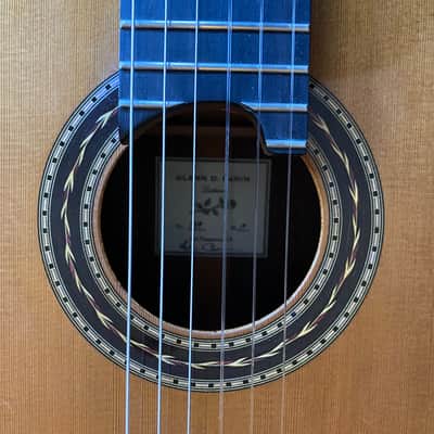 Glenn Canin Cedar/Indian Rosewood Doubletop Concert Classical Guitar  2019 - French Polish image 5