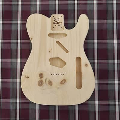 Woodtech Routing - 2 pc Character Eastern White Pine Telecaster Body - Unfinished image 1