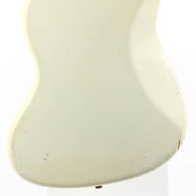 1962 Fender Jaguar Factory Custom Color OLYMPIC WHITE Pre-CBS w Original Brown Case & Strap image 10