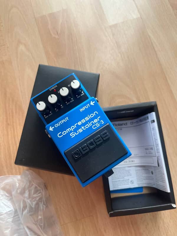 Boss CS-3 Compression Sustainer (Silver Label) 1997 - Present - Blue image 1