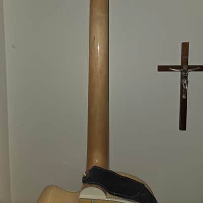 D'Angelico Excel Mott Grand Auditorium Cutaway Acoustic Bass with Electronics 2010s - Natural image 5