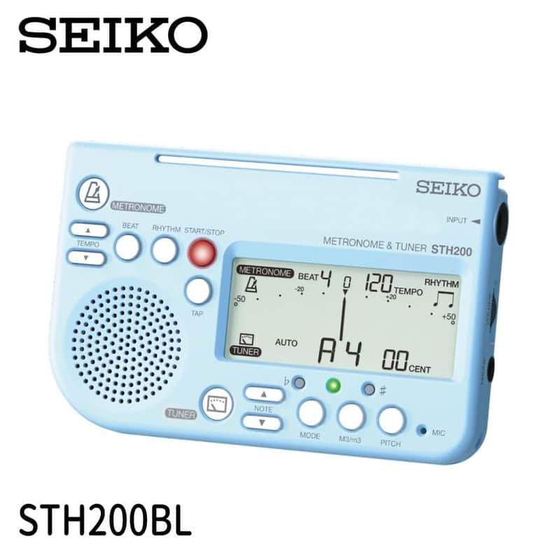 Seiko STH200 Metronome & Chromatic Tuner Blue image 1