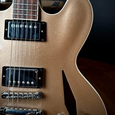2015 Gibson Dave Grohl DG 335 Trini Lopez Gold Metallic image 8