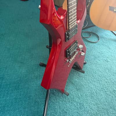 B.C. Rich Warlock WGWHMR Metallic Red with Widow Headstock image 6