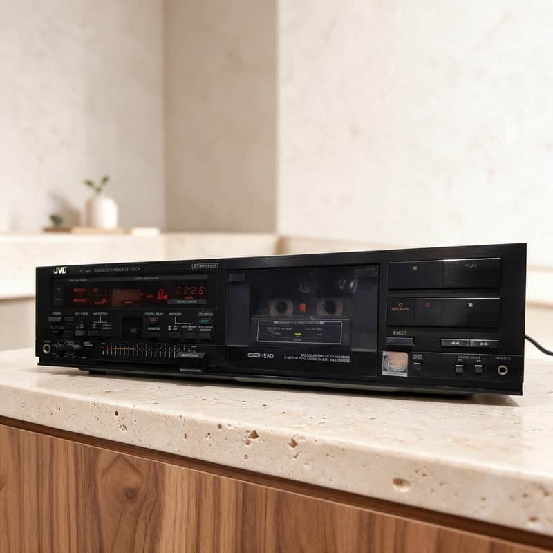 JVC KD-V6E Rare Vintage Cassette Deck Tested Working 3-Head Stereo Warranty image 1