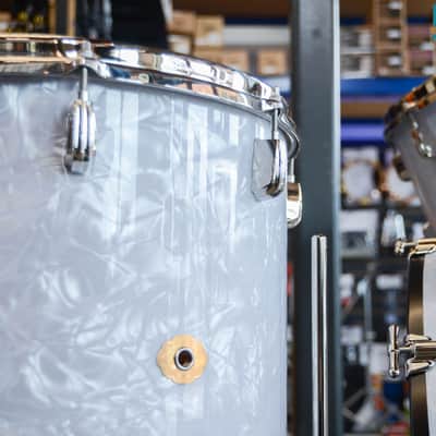 Slingerland Radio King 3pc Drum Set - "White Marine Pearl" image 7