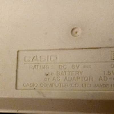 Casio PT-1 29-Key Mini Synthesizer 1982 - 1988 - White image 4