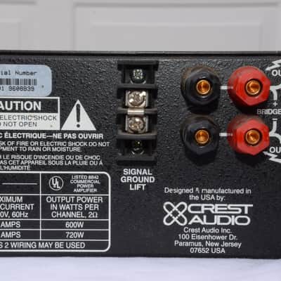 CREST AUDIO 6001 POWER AMPLIFIER 1500W (ONE) image 10