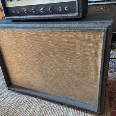 Silvertone Model 1483 23-Watt 1x15 Bass / Guitar Piggyback 1960s - Gray image 7