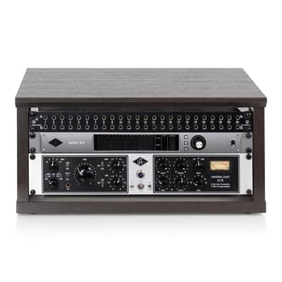 Gator Elite Furniture Series 4U Desktop Studio Rack - Dark Walnut Brown Finish image 2