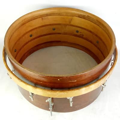 Duplex 8x14.5" Snare Drum 10-Lug 2Ply African Mahogany/Poplar +3 Maple Re-Rings image 11