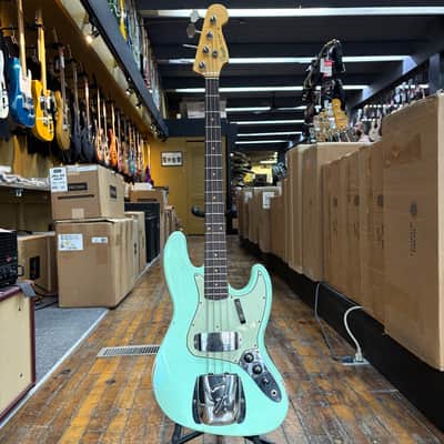 Fender Custom Shop Limited 1964 Jazz Bass Relic Aged Surf Green w/Hard Case image 4