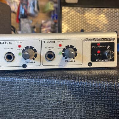 M-Audio Audio Buddy Dual Mic Preamp / Direct Box - Silver image 1