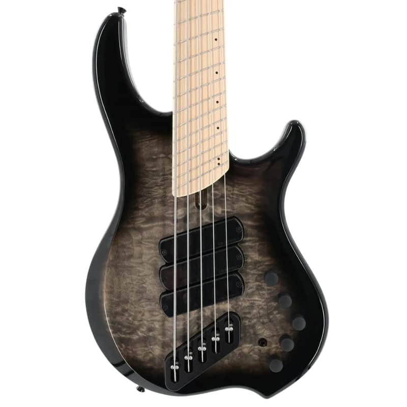 Dingwall Combustion 3X 5-String Multi-Scale Bass - 3-Pickup Quilt Top 2-Tone Blackburst w/Maple Fretboard image 1