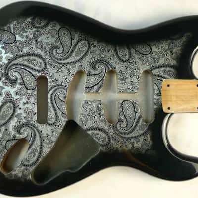 Black Alder Wood Custom Finish Guitar Strat Style Body image 3