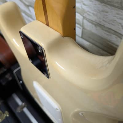 Fender Standard Stratocaster® (Upgrade) (2006-2008), Maple Fingerboard, Arctic White with Fishman Fluence Stratocaster Loaded Pickguard - White with Battery Pack and Hard Case image 17