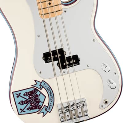Fender Steve Harris Artist Series Signature Precision Bass 2015 - Present - Olympic White image 3