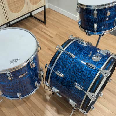 Rogers Dayton Era "Holiday" Drum Set 1967 - Blue Onyx image 4