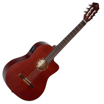 Ortega Family Series Thinline Acoustic-Electric Nylon Classical 6-String Guitar w/ Bag image 1