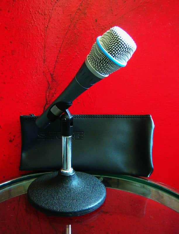 Vintage RARE 1980's Shure BETA 87 Supercardioid condenser Microphone USA w accessories image 1