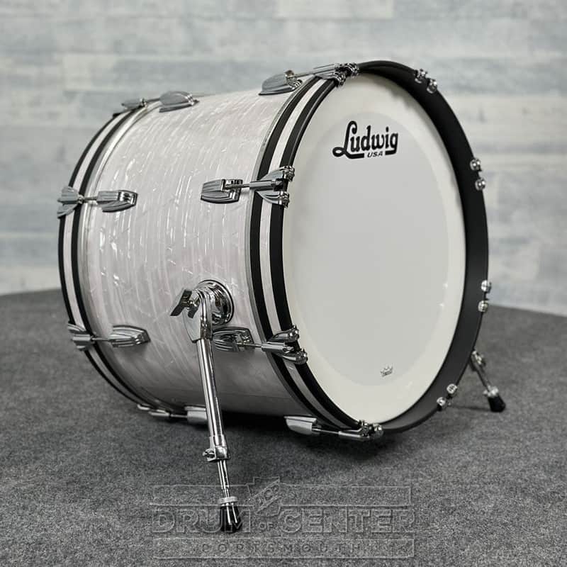 Ludwig Classic Maple "Super 70s"  Bass Drum 20x14 70s White Marine Pearl - DCP Exclusive! image 1