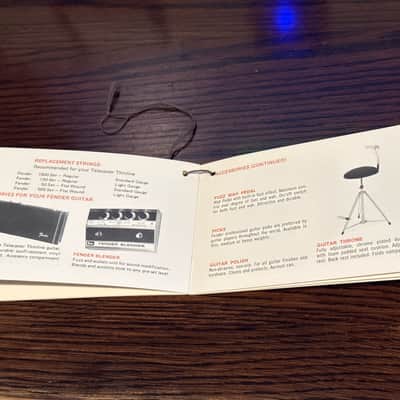 Fender Telecaster Thinline 1972 Owners Manual Hang Tag image 6