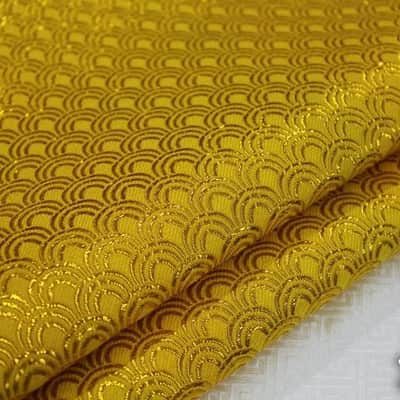Golden Speaker Grill Cloth – Premium Brocade Gold & Black Fabric-Gold image 5