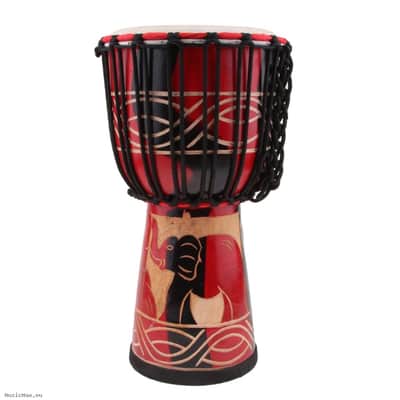TERRIS TD5-10 Red Black 10" Djembe image 3