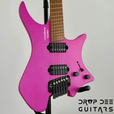 Strandberg Boden Standard N2.6T Tremolo Multiscale Headless Electric Guitar w/ Bag - Electric Fuchsia Metallic image 3