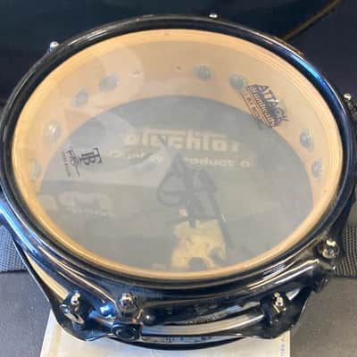 Terry Bozzio's DW 2000s - 2.5x8" Collector's Maple Piccolo Tom - "Bb/A#" Autographed! Transparent Dark Walnut Satin image 16
