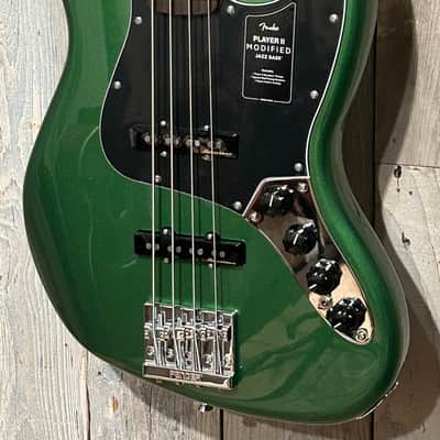 New Fender Player II Modified Active Jazz Bass with Rosewood Fretboard - Harvest Green Metallic, image 5