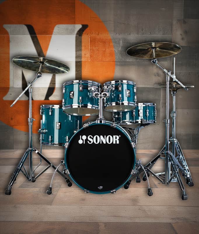 Sonor AQ1 Studio Set - Caribbean Blue (AQ1-STUDIOWMCCB) image 1