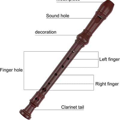 Recorder 8 Hole Treble Flute Descant Flauta Soprano Recorder Professional Clarinet image 4
