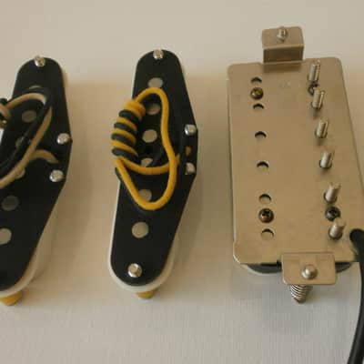 HSS Stratocaster A2 Pickups SET CLASSIC Q Strat Tone Humbucker Bridge SSH Electric Guitar Alnico Custom image 6